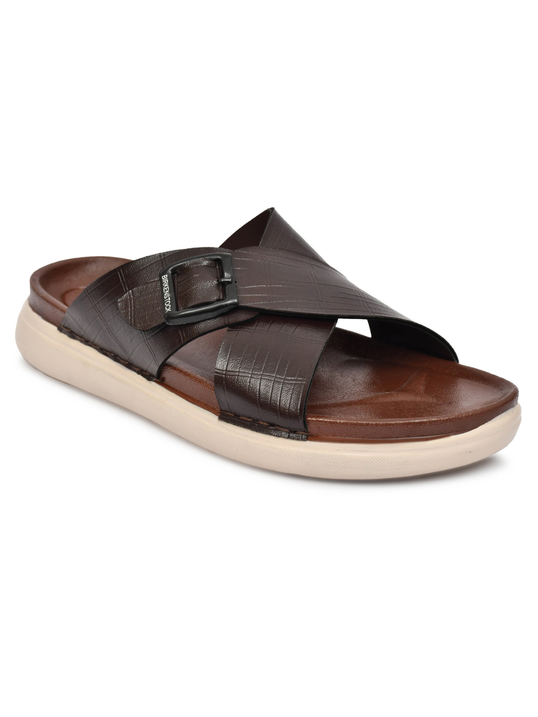 SV Panther Dark Brown Cross Strap Sandal